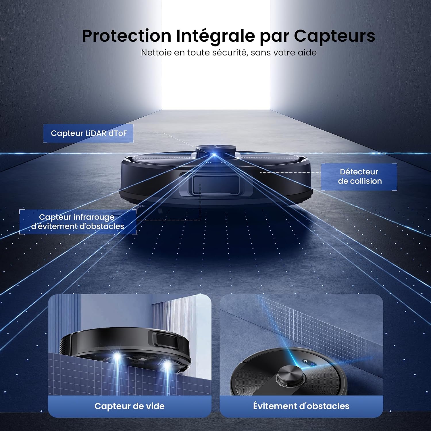 Detalle de proscenic Q10 Robot aspirateur 8000 Pa