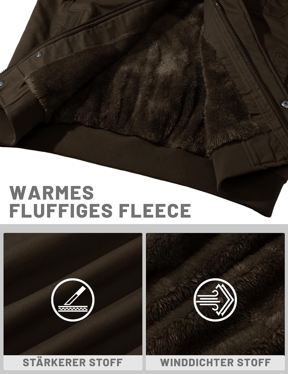 Thumbnail 4 de TACVASEN Herren Fleecejacke 7 Taschen