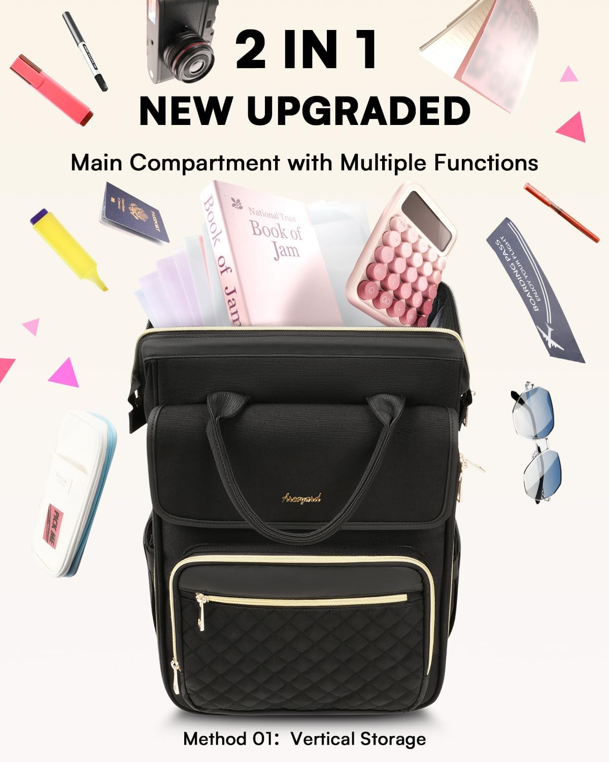 Detalle 2 de Arcoyard Rolling Backpack 18" for Travel