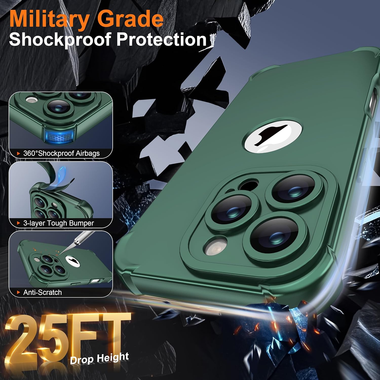Thumbnail 4 de ORETECH iPhone 16 Pro Case 6.3 Inch