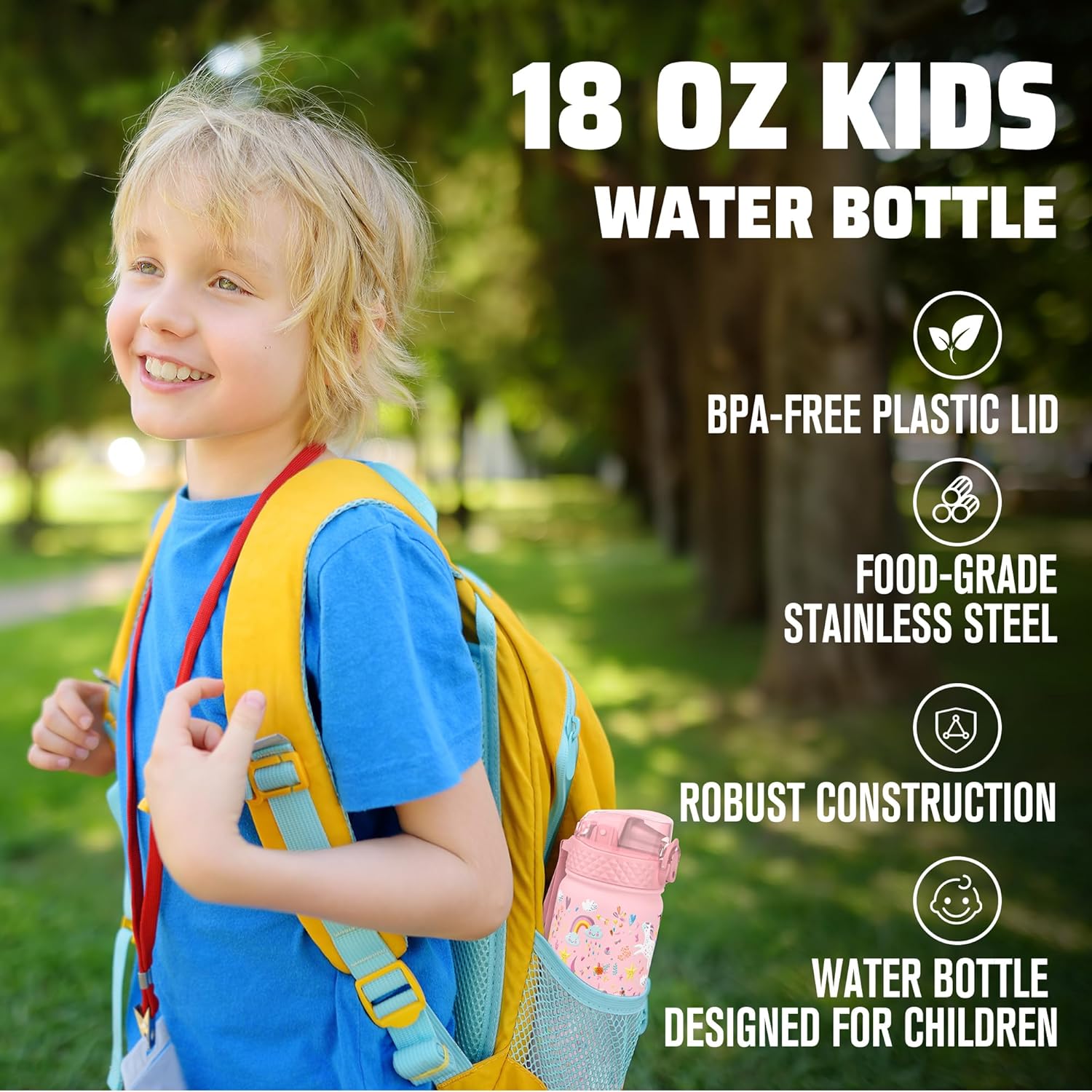 Thumbnail 5 de GOPPUS 550ml Kids Insulated Water Bottle