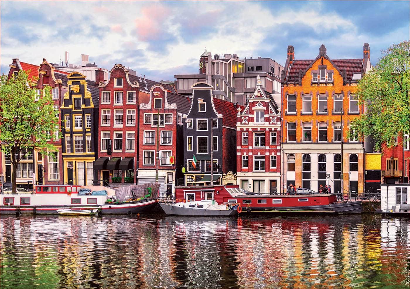 Thumbnail 1 de Puzzle Educa 1000 pièces adultes « Maisons Dansantes, Amsterdam » (à partir de 14 ans)