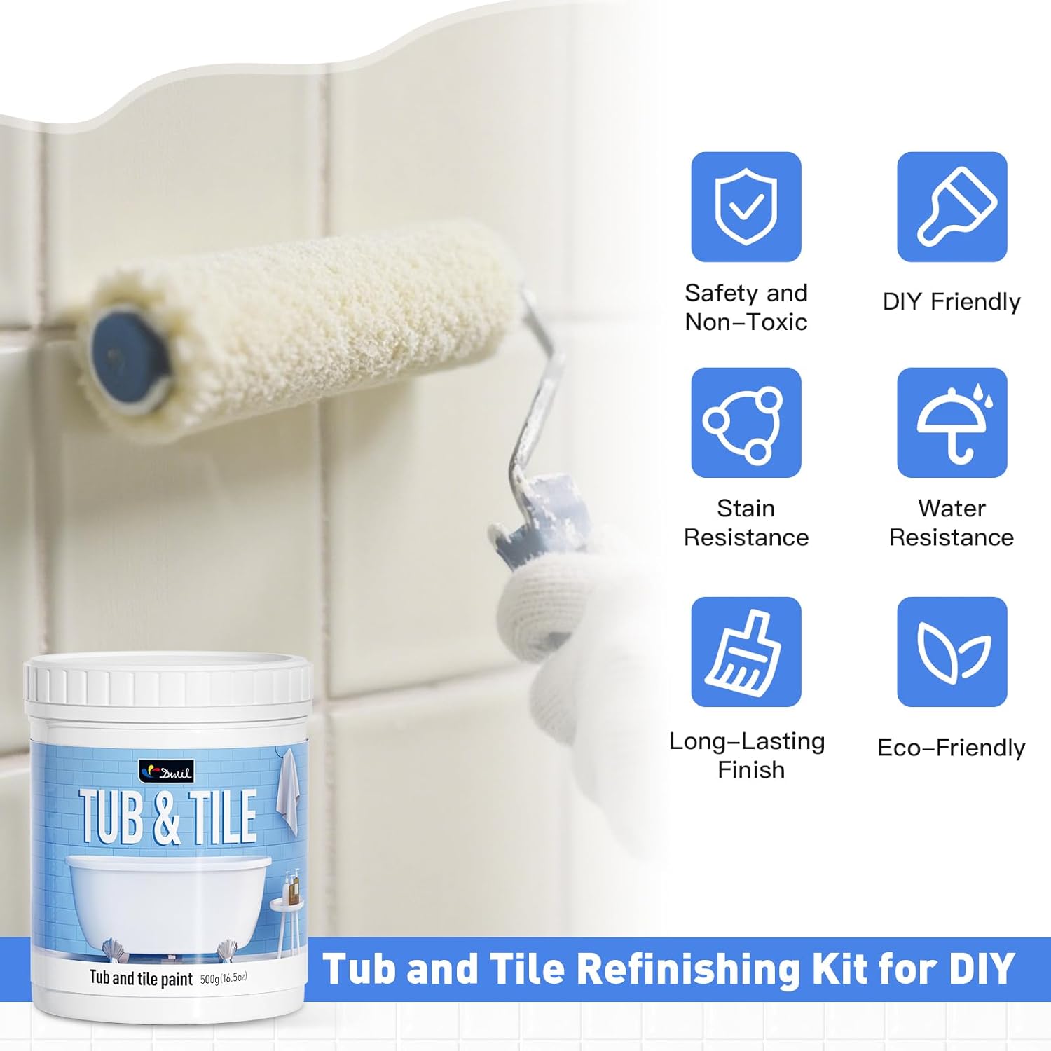 Detalle 2 de DWIL Tile Paint, Vanilla White