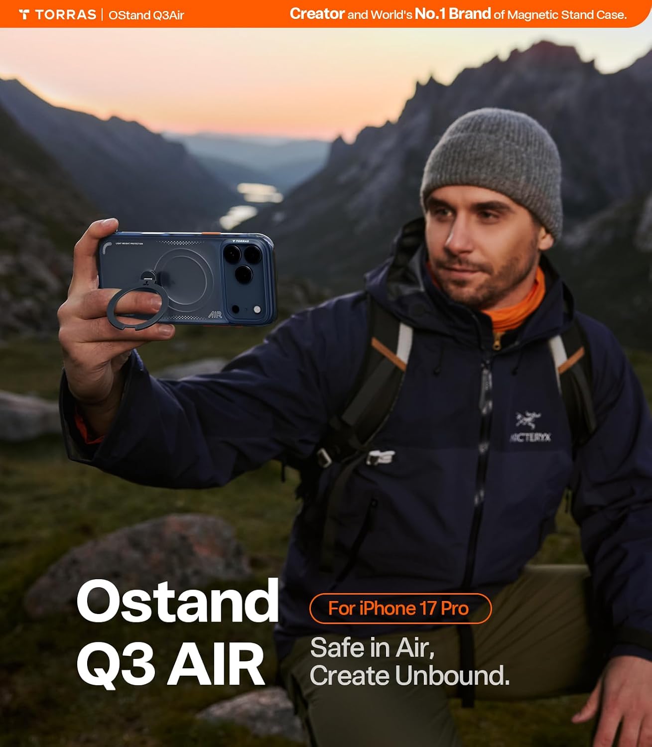 Thumbnail 5 de TORRAS Ostand Q3 Air Case for iPhone 17 Pro