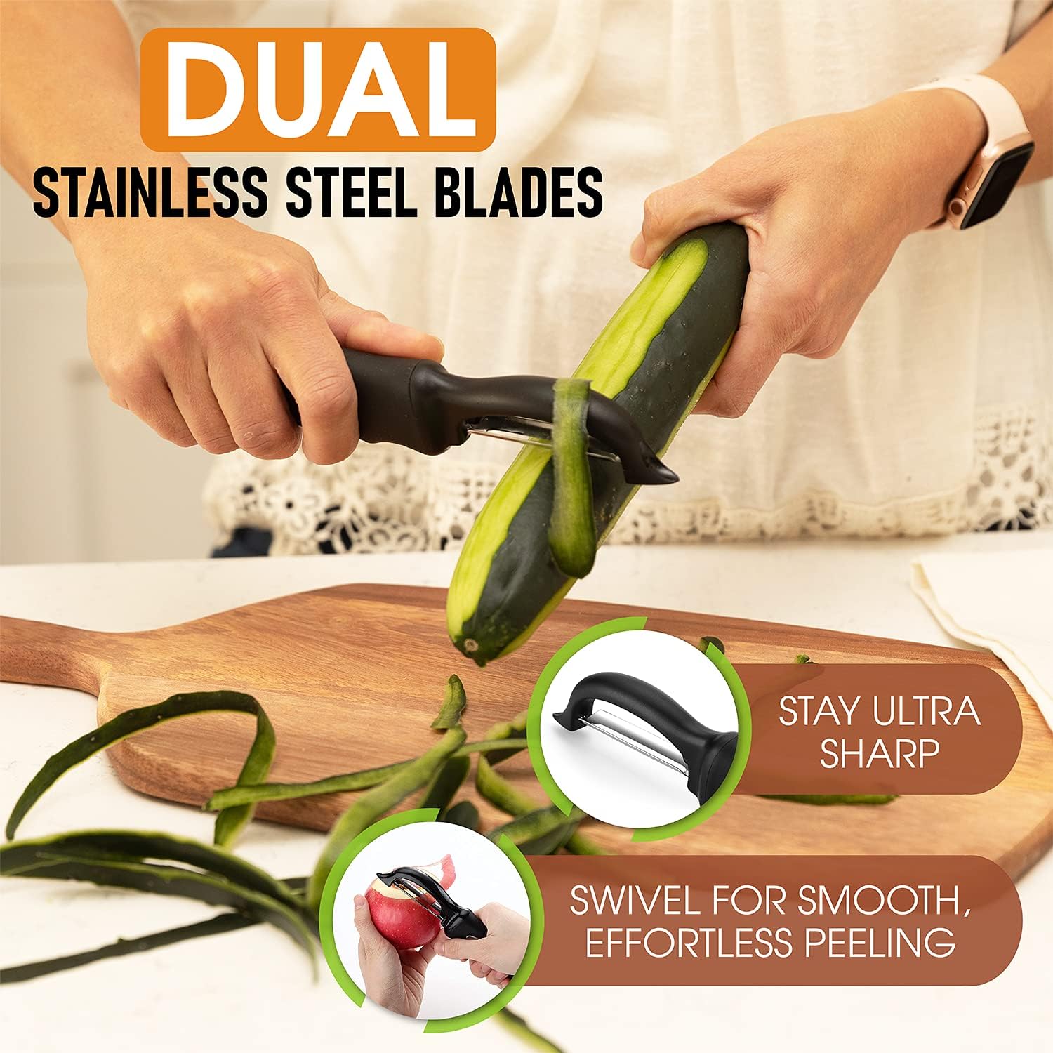 Detalle 2 de Spring Chef Premium Swivel Peeler, 2-piece ⚙