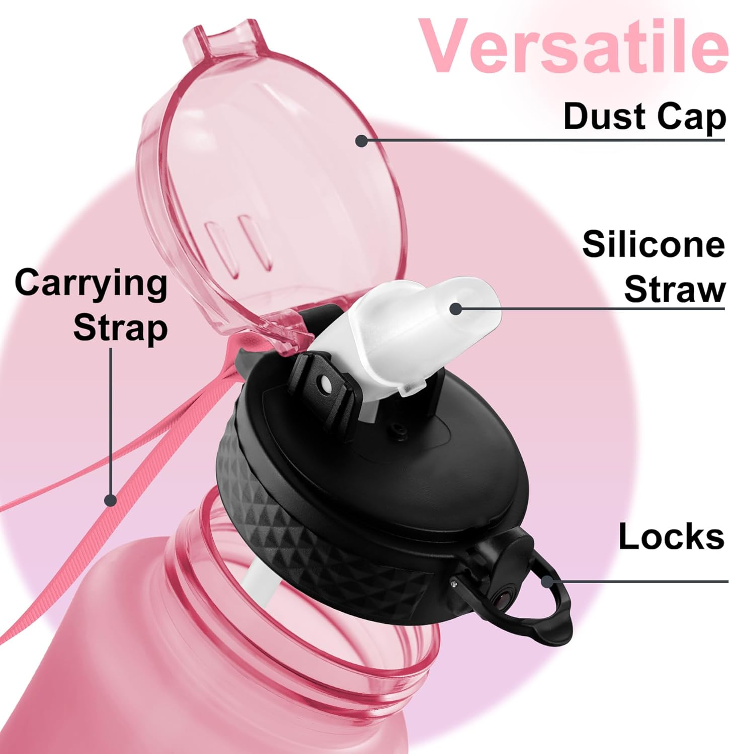 Thumbnail 2 de GOPPUS 350ml Kids Water Bottle with Straw