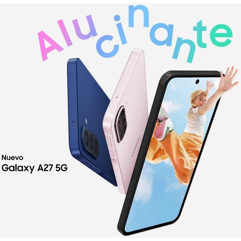 Detalle de Samsung Galaxy A27 5G (6 GB RAM, 128 GB) — 6.7" AMOLED y 120 Hz para creadores y multimedia