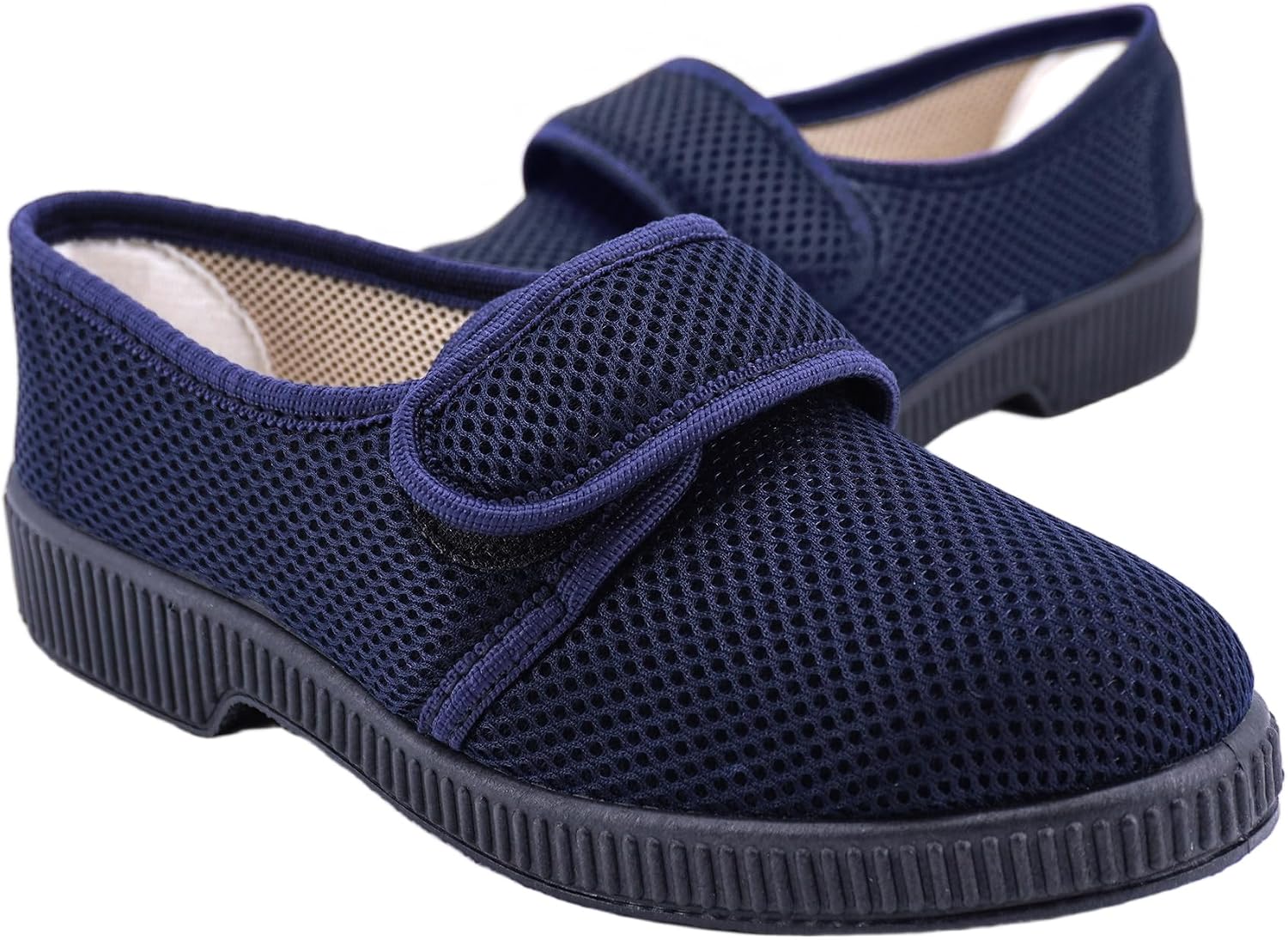 Thumbnail 6 de JOMIX Chaussons Homme à Scratch Maille Respirante – Confort et sécurité pour pieds sensibles