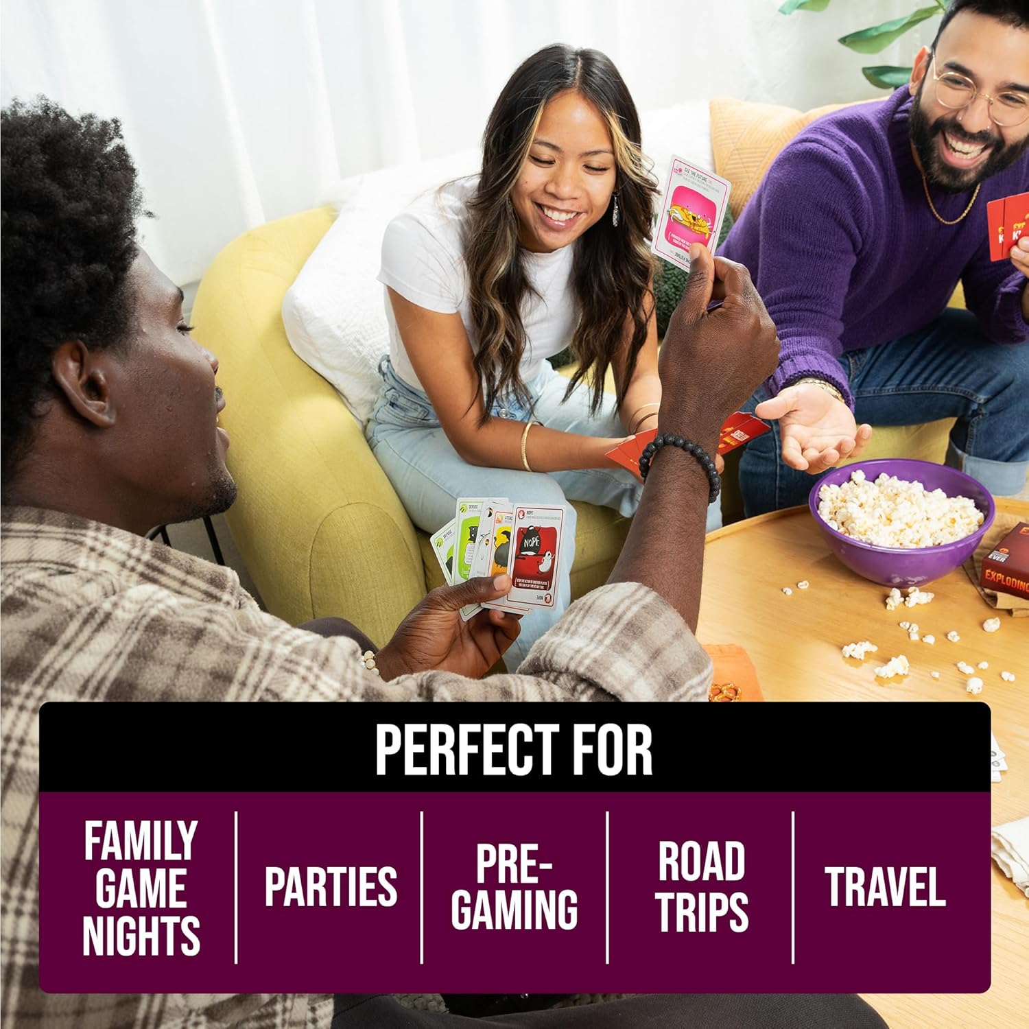 Detalle de Exploding Kittens Party Pack: il party game per gruppi grandi, ora fino a 10 giocatori