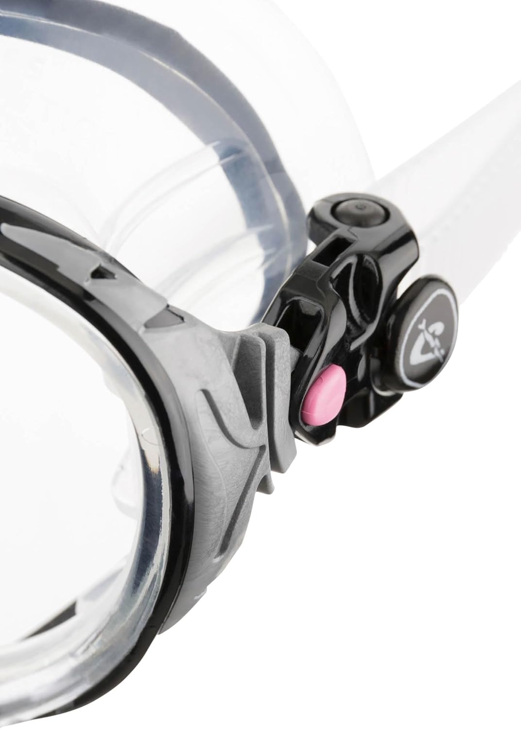 Detalle de Cressi Big Eyes Evolution Schnorchelmaske – Erwachsenentaucherbrille mit kleinem Innenvolumen und Schnellverstellung