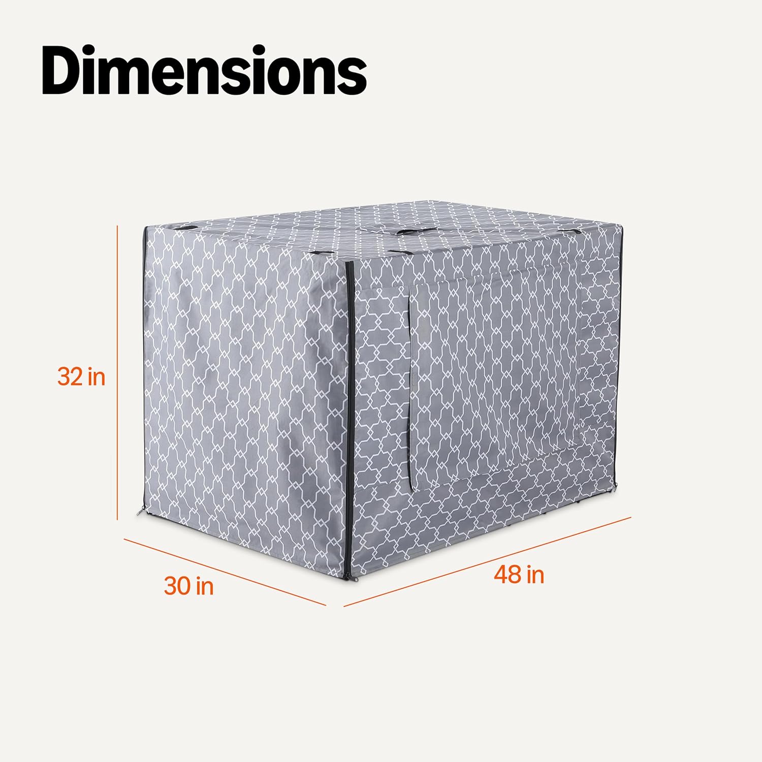 Thumbnail 4 de Amazon Basics Dog Cage Cover for 48-inch Wire Crates with Zippered Panels
