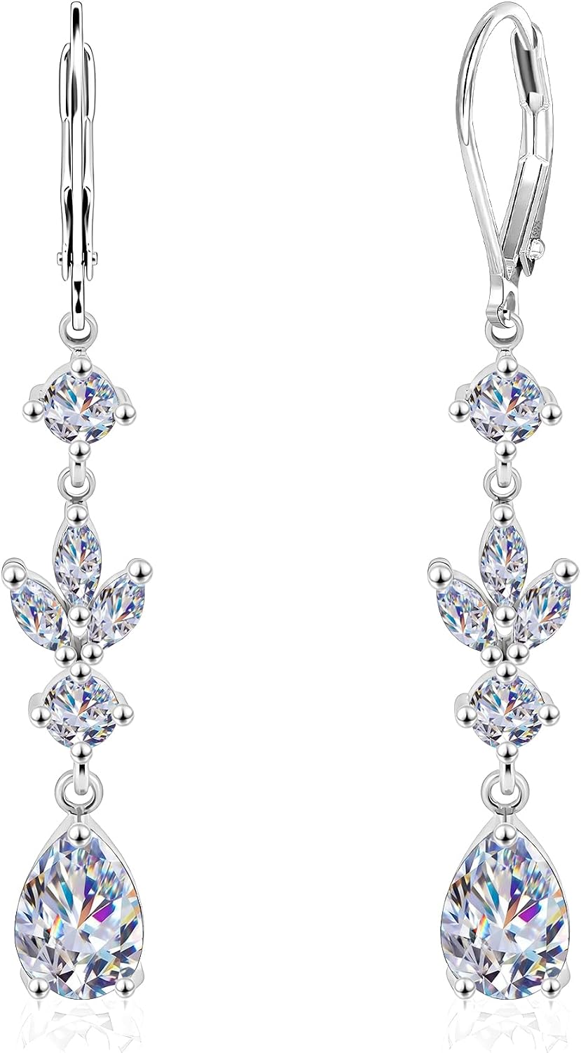 Detalle de Silver Dangle Earrings, 36 mm