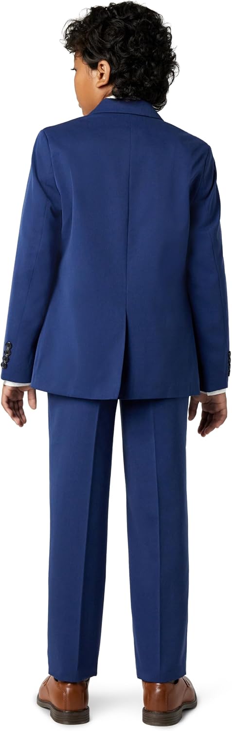 Detalle de Calvin Klein Boys' 2-Piece Formal Suit Set: Single Breasted Jacket & Straight Leg Dress Pants