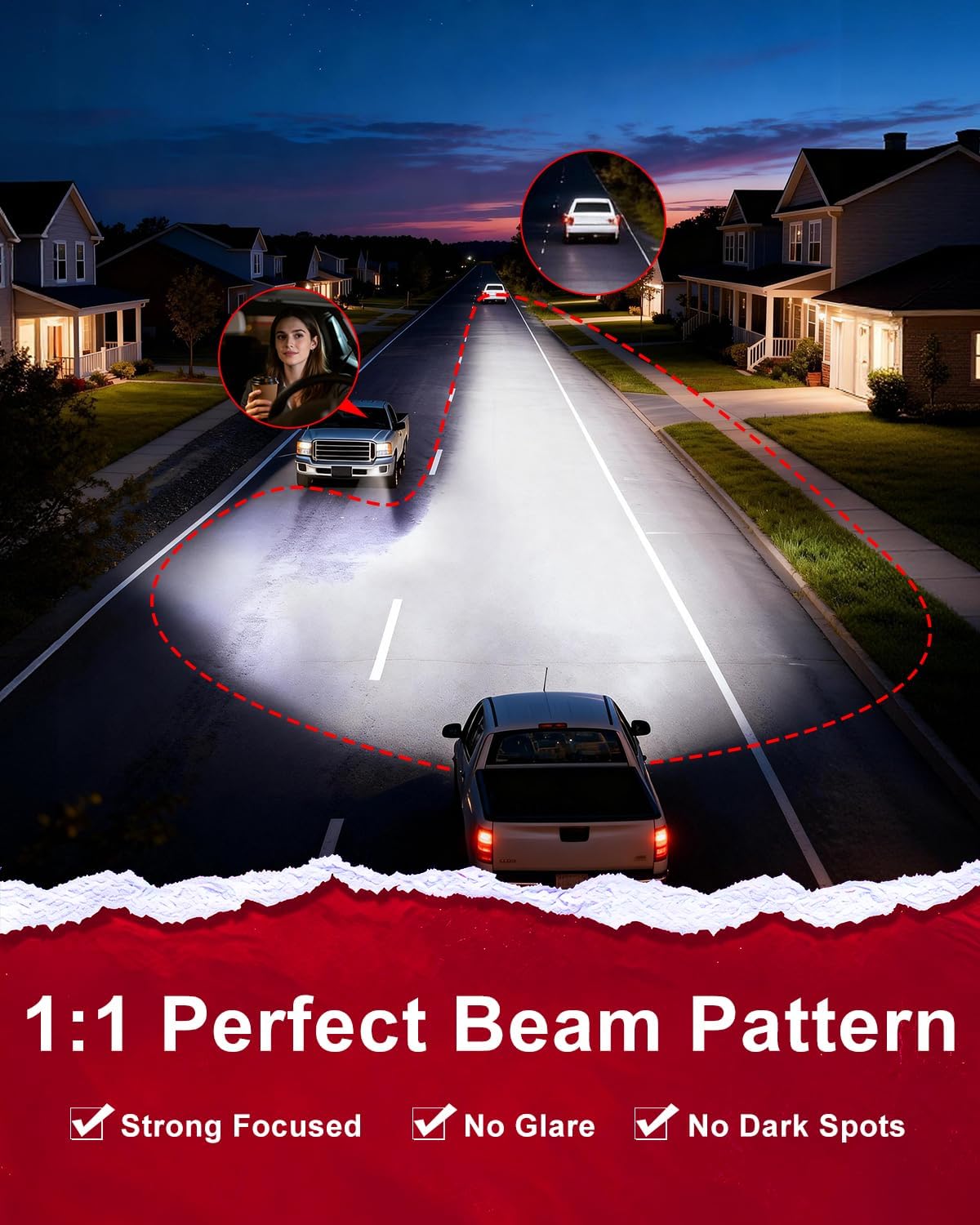 Detalle 1 de ZONBEAM 2026 H11 65000LM LED Fog Bulbs
