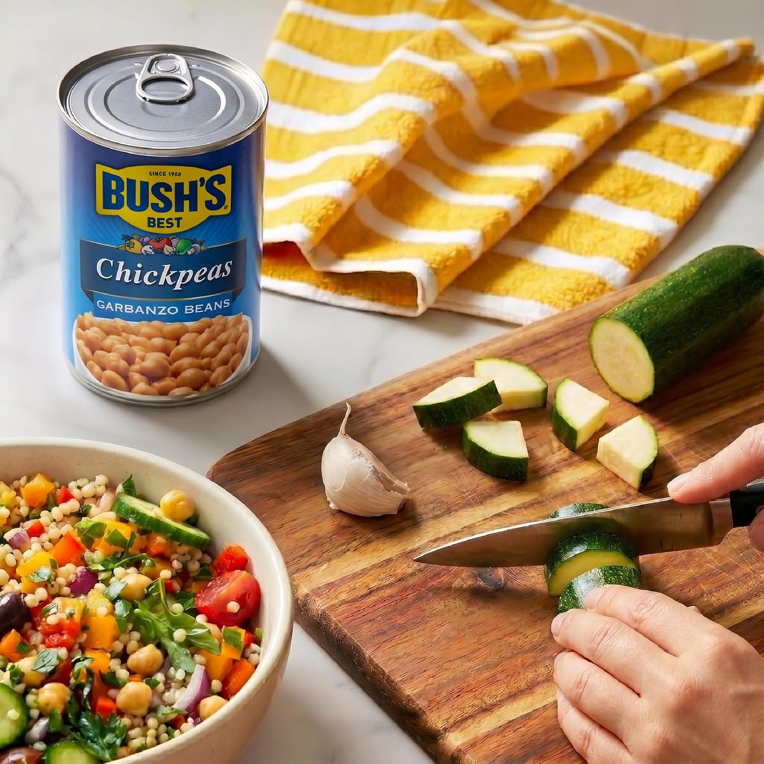 Thumbnail 6 de Bush's Best Canned Garbanzo Beans (Chickpeas), Pack of 12