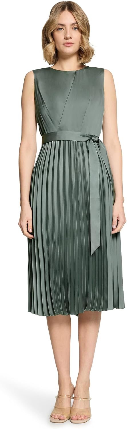Detalle de Betty & Co 1347/3201 Robe Femme – robe midi fluide à pli plissé