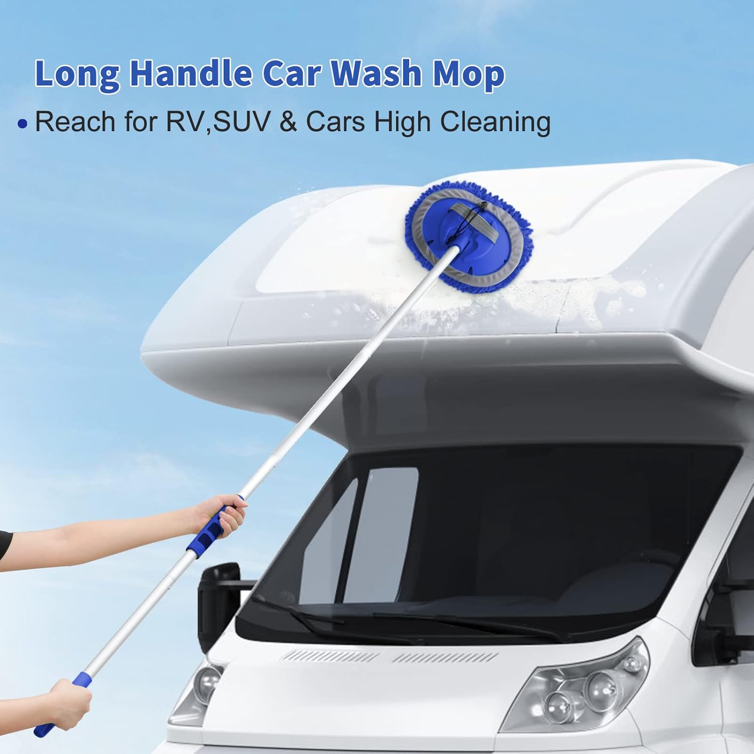 Detalle 2 de Wontolf 62" Car Wash Brush Kit with Long Handle