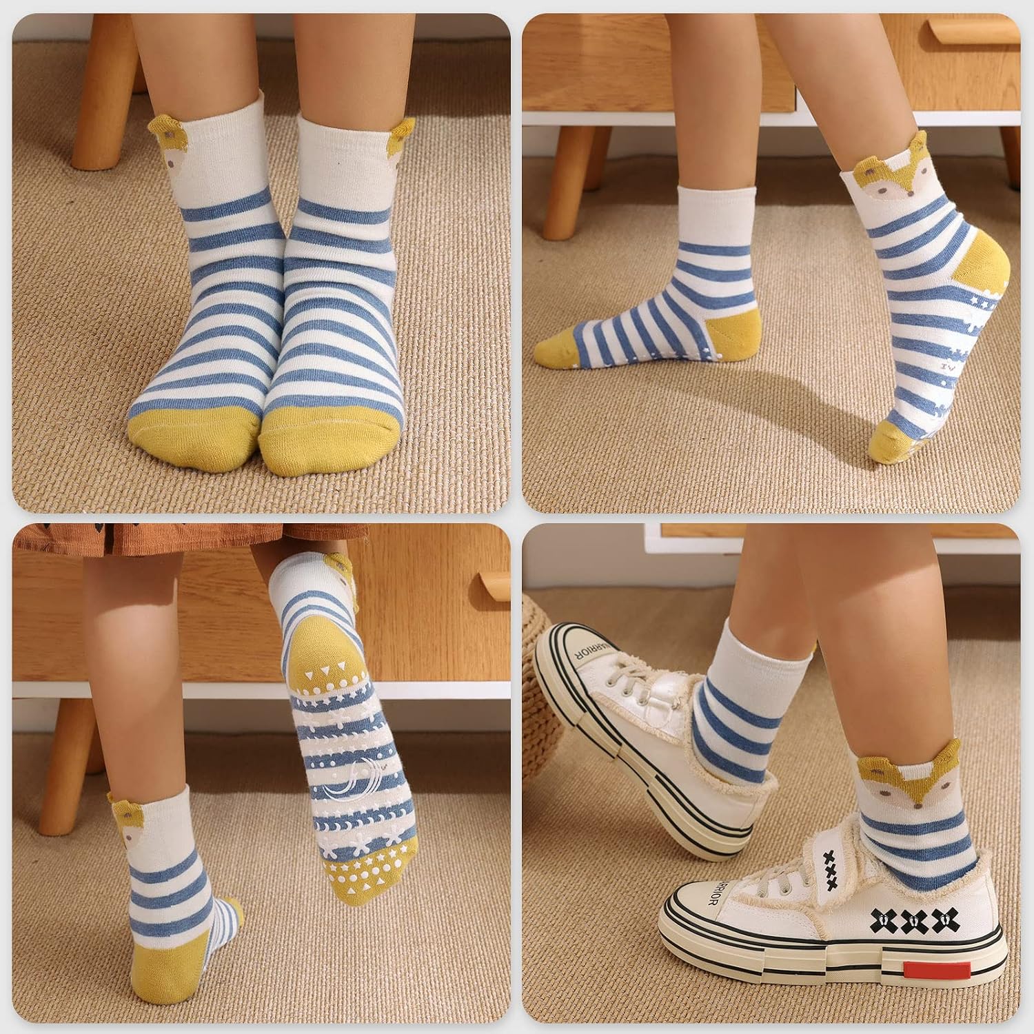 Detalle 2 de ZFSOCK Calze Antiscivolo Bambino 5 Paia