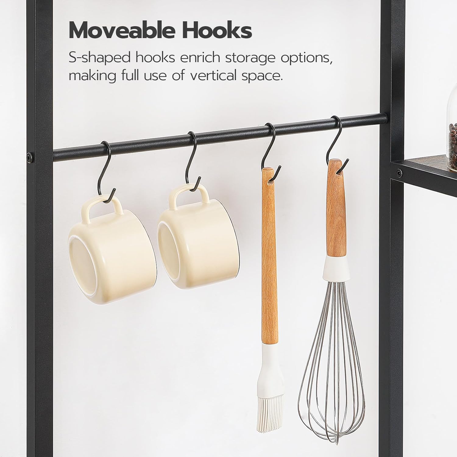 Thumbnail 6 de HOOBRO BF64UHB01 6-Tier Bakers Rack with Outlets 🍽