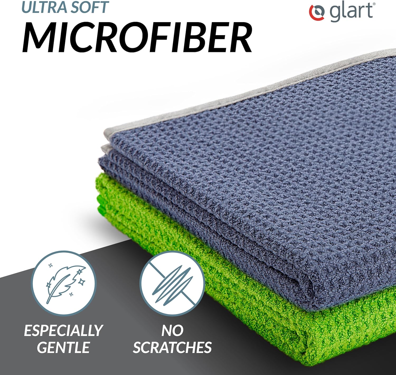 Thumbnail 1 de Glart 47TG Microfiber Towels 2-pack – XXL 70x40 cm for Gentle Car Drying