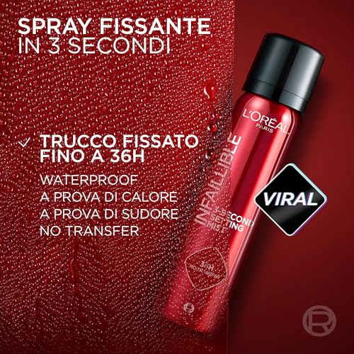Detalle de L'Oréal Paris Infaillible Setting Spray Fissante per il Trucco 150 ml