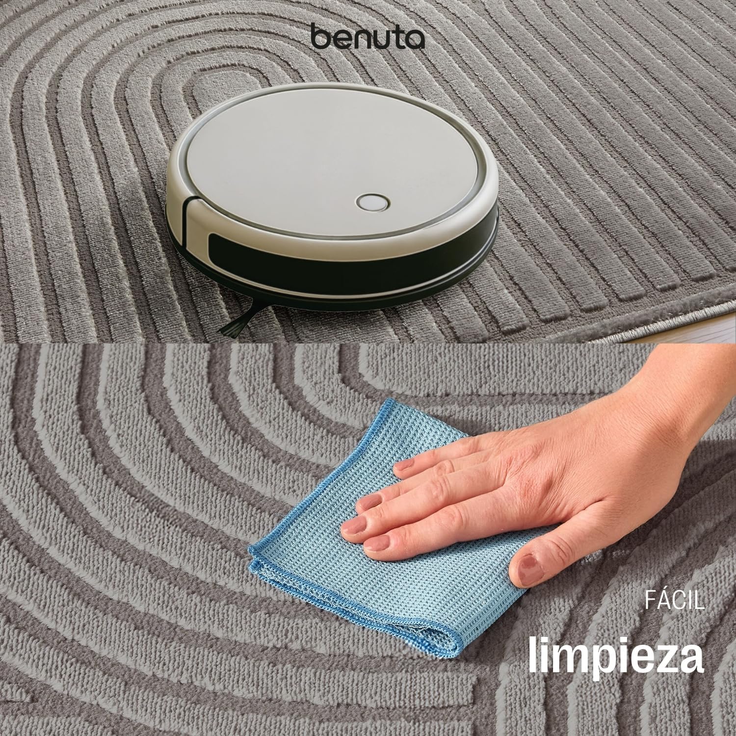 Detalle de benuta Basic Claire Alfombra 240x340 cm