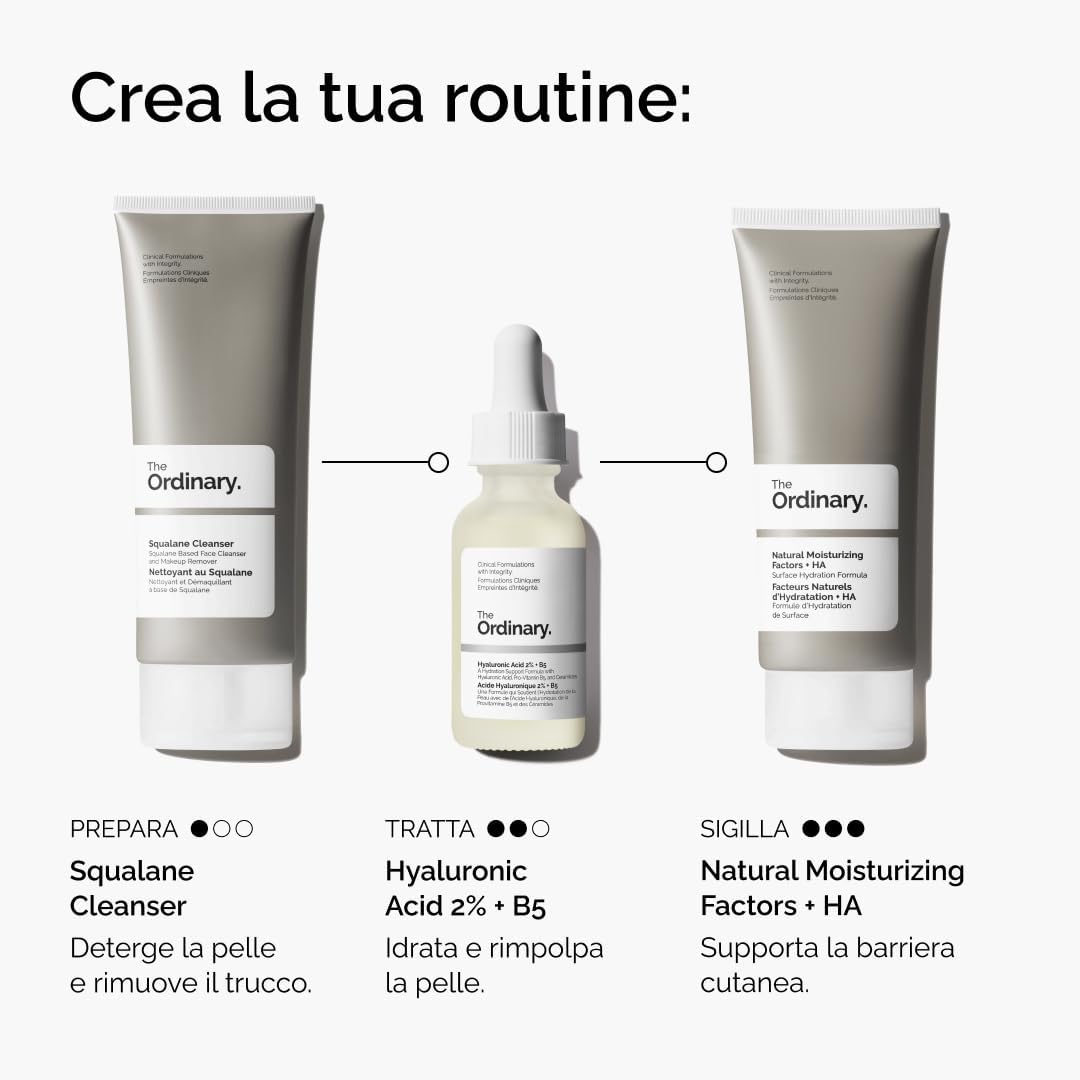 Detalle 2 de The Ordinary Hyaluronic Acid 2% + B5 (with Ceramides) 30 ml: idratazione multi-strato con ceramidi