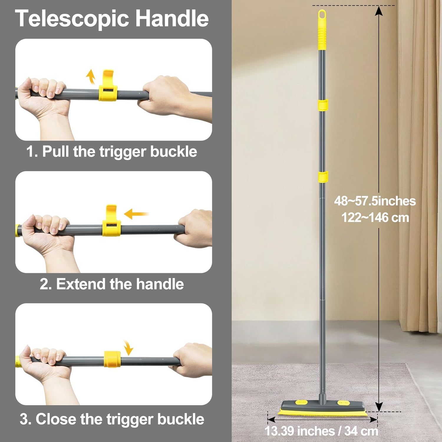 Thumbnail 5 de NEWE balai tapis 134 cm, silicone
