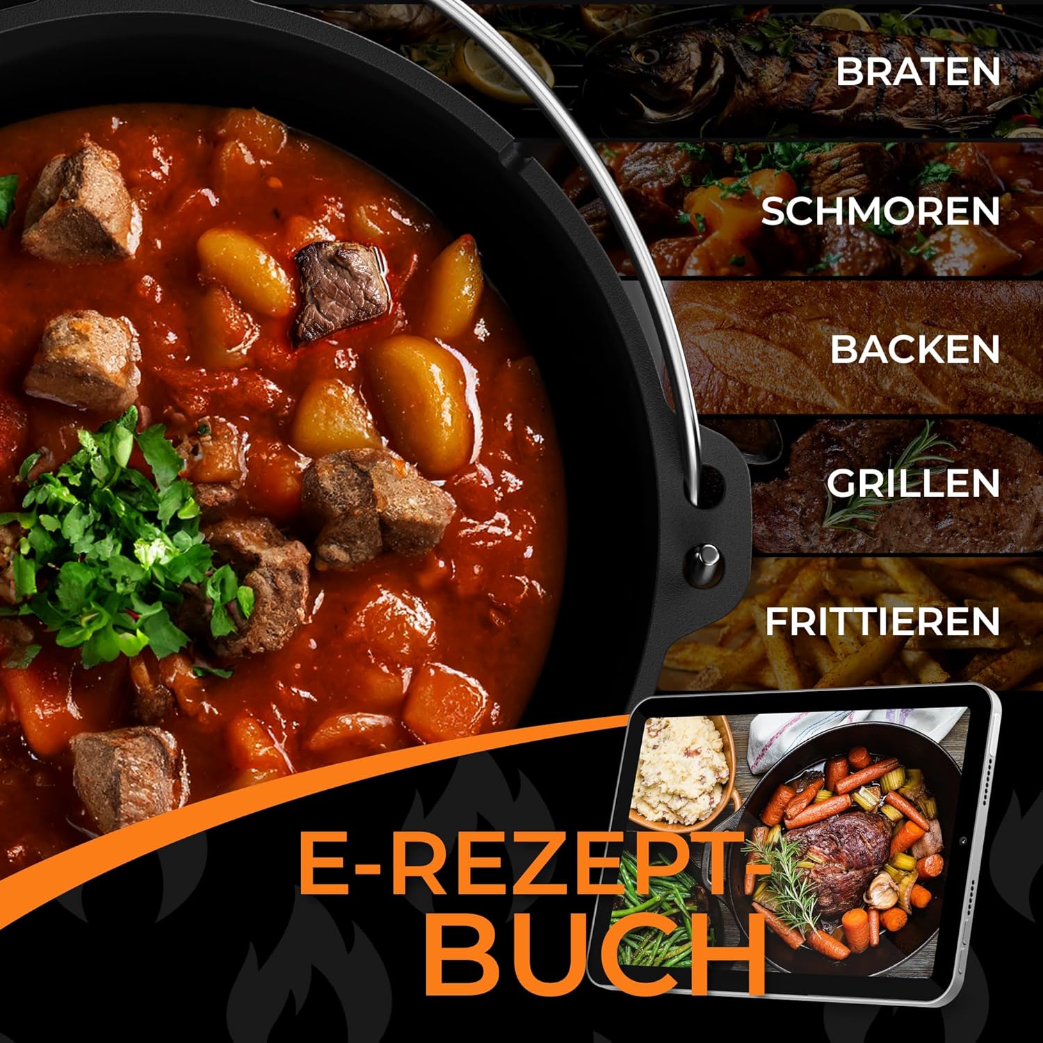 Detalle 1 de IRON TASTE Dutch Oven Set 12 l