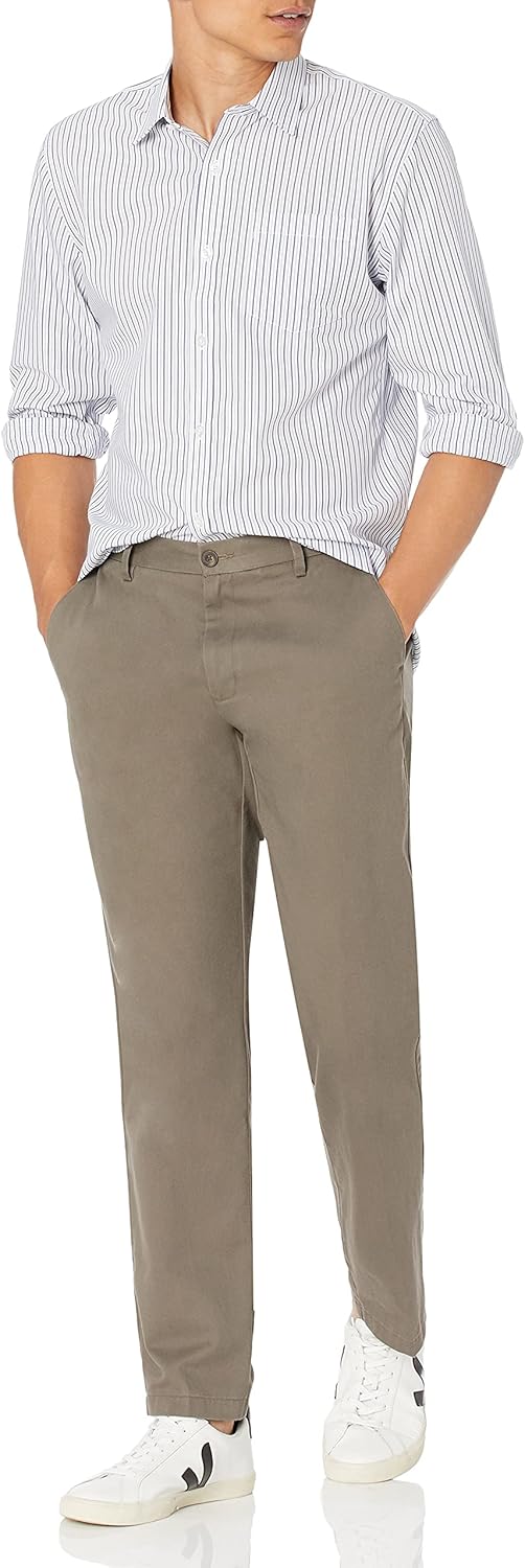 Thumbnail 3 de Amazon Essentials Men’s Straight Fit Wrinkle-Resistant Flat-Front Casual Chino Trousers