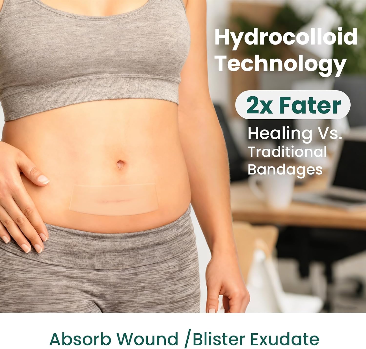 Thumbnail 4 de Welnove Hydrocolloid Roll for Wound Care – 2.56in x 16.4ft, Cut to Fit