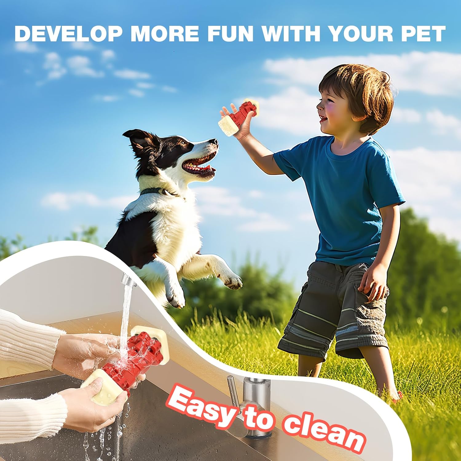 Thumbnail 5 de RUXAN Indestructible Dog Toys for Aggressive Chewers – Large/Medium Breeds (15 x 7 x 5.5 cm)