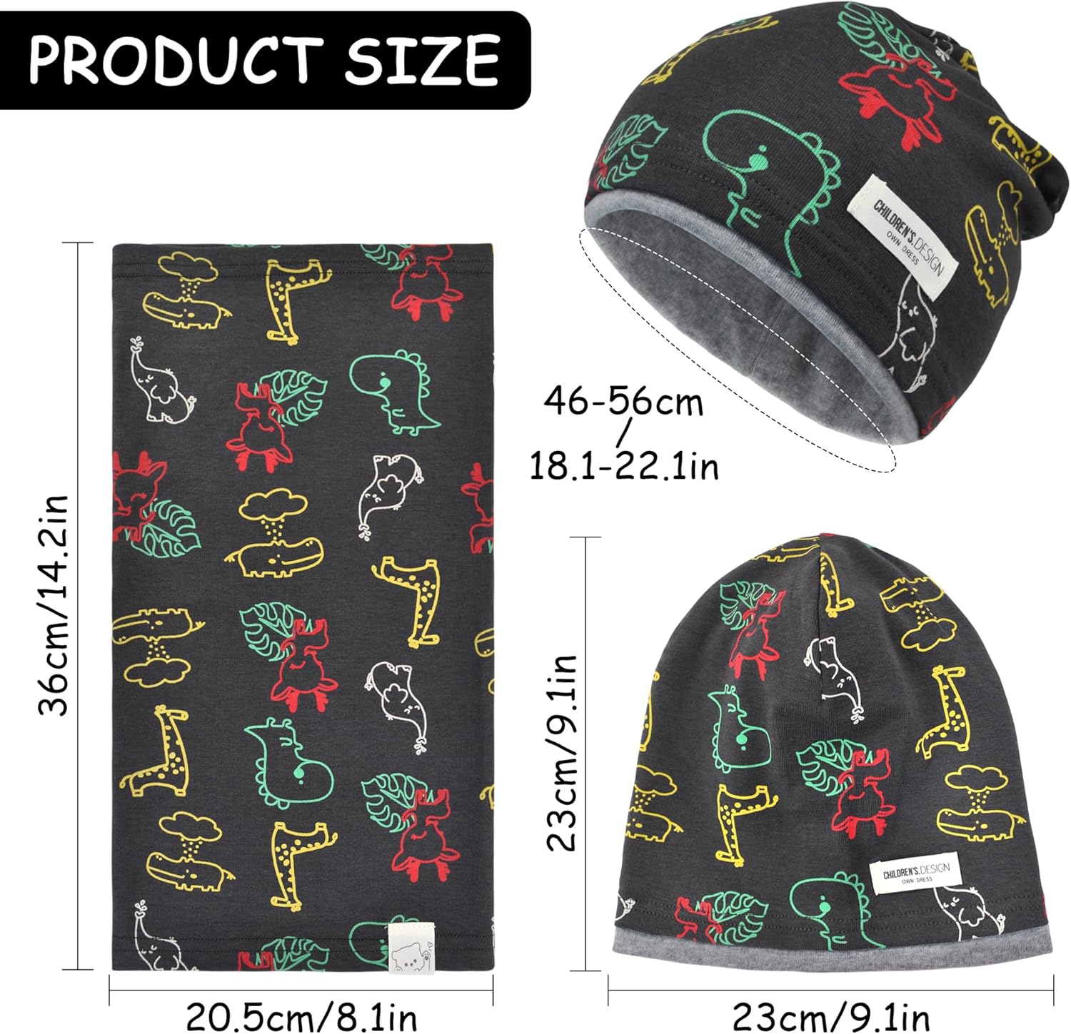 Thumbnail 1 de Kinder Beanie Mütze Set 2-8 Jahre