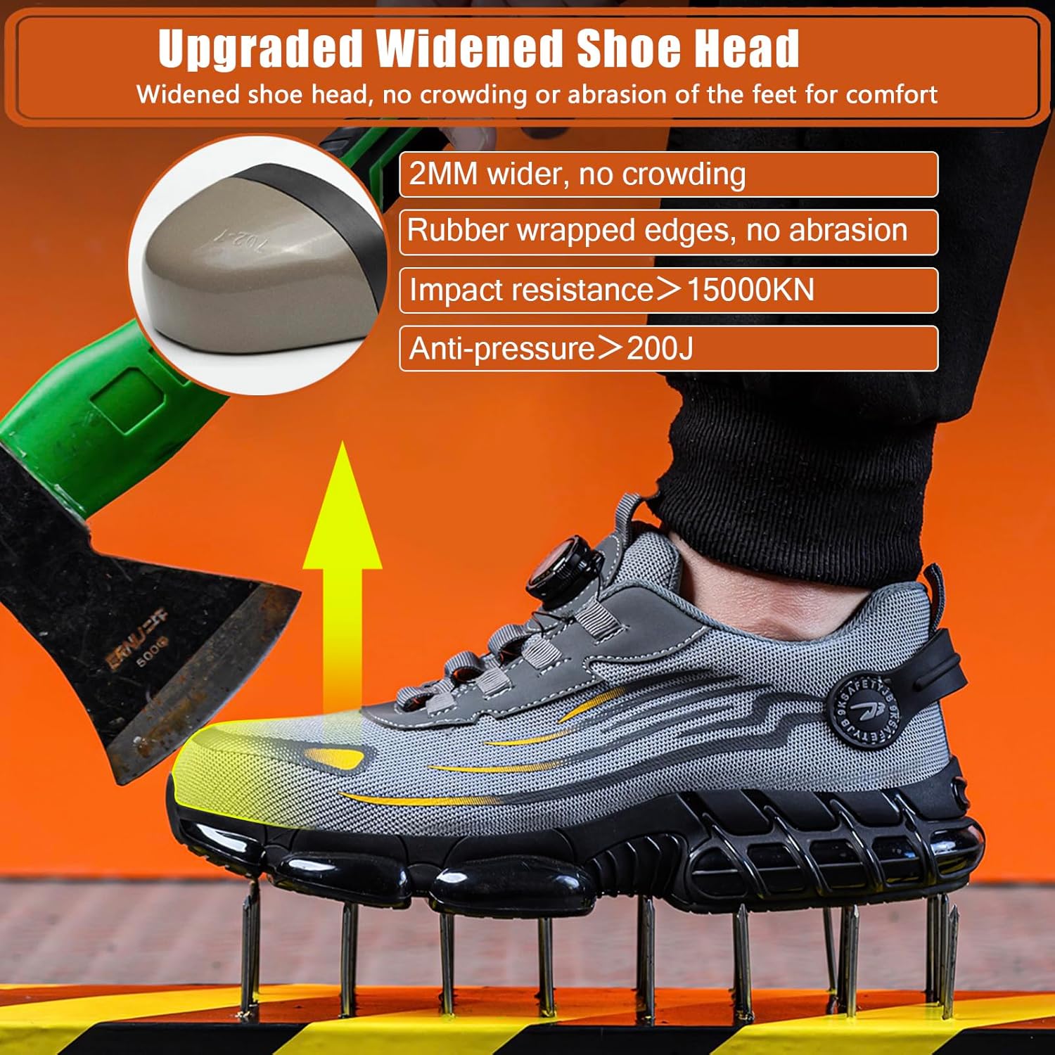 Thumbnail 2 de OBIDER Safety Trainers: Comfortable, Durable Work Shoes with Upgraded Safety Features