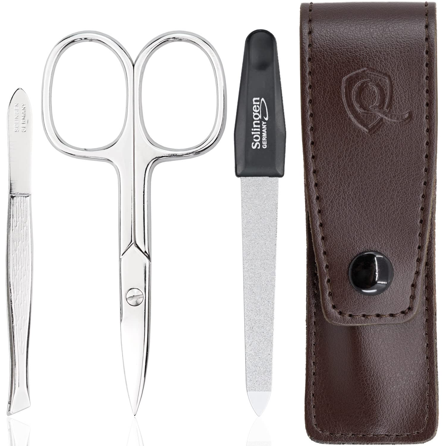Detalle de marQus Nagelschere und Pinzetten Set 3-teilig – mit Solingen-Nagelfeile