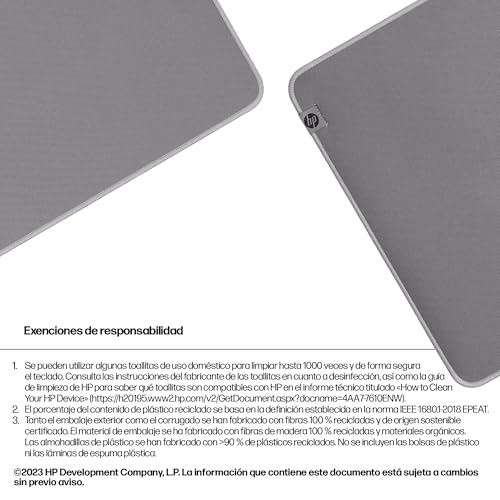 Thumbnail 6 de HP 200 alfombrilla de mesa desinfectable gris