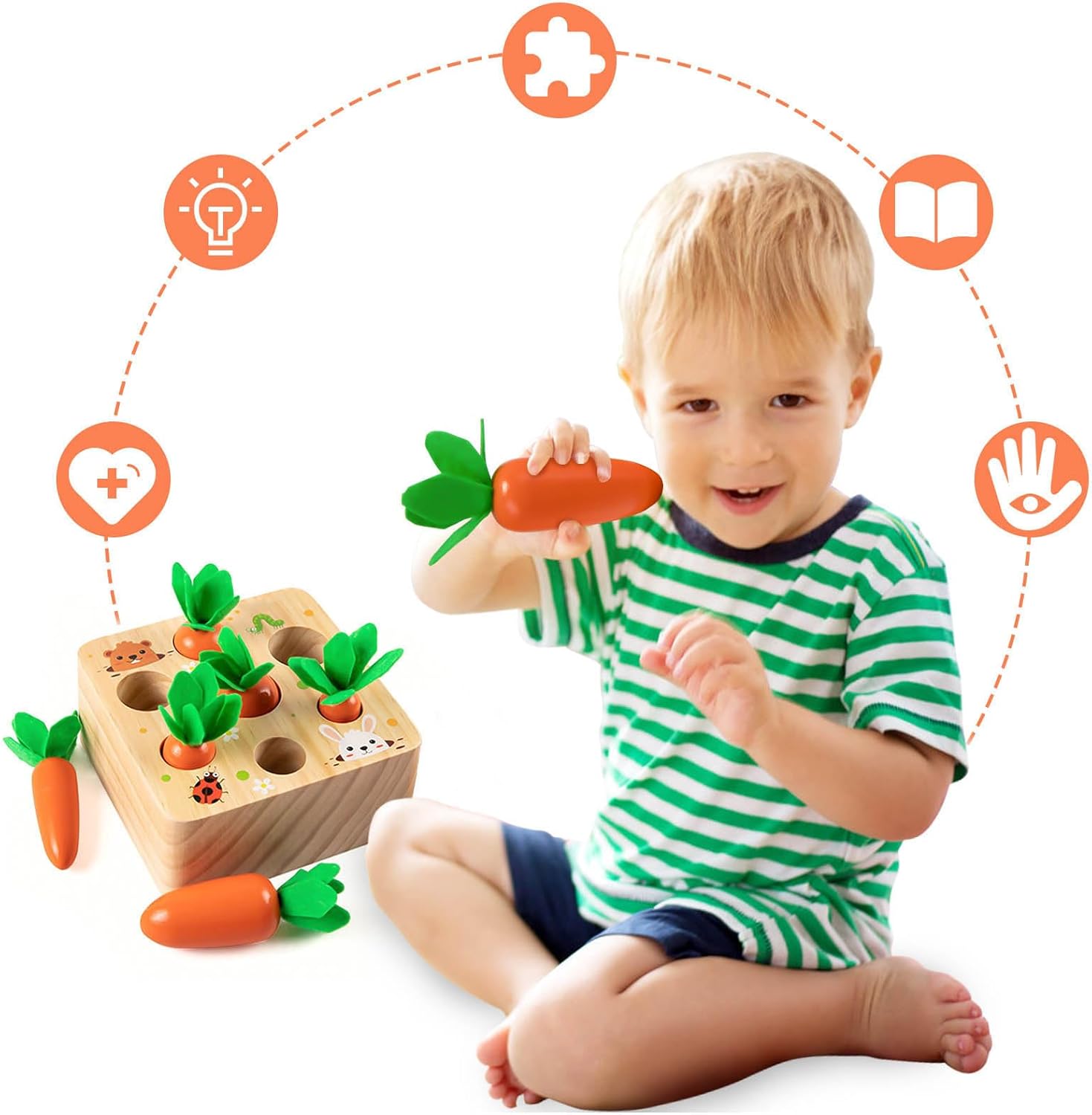Thumbnail 1 de Holzspielzeug Motorik Spielzeug ab 1 Jahr