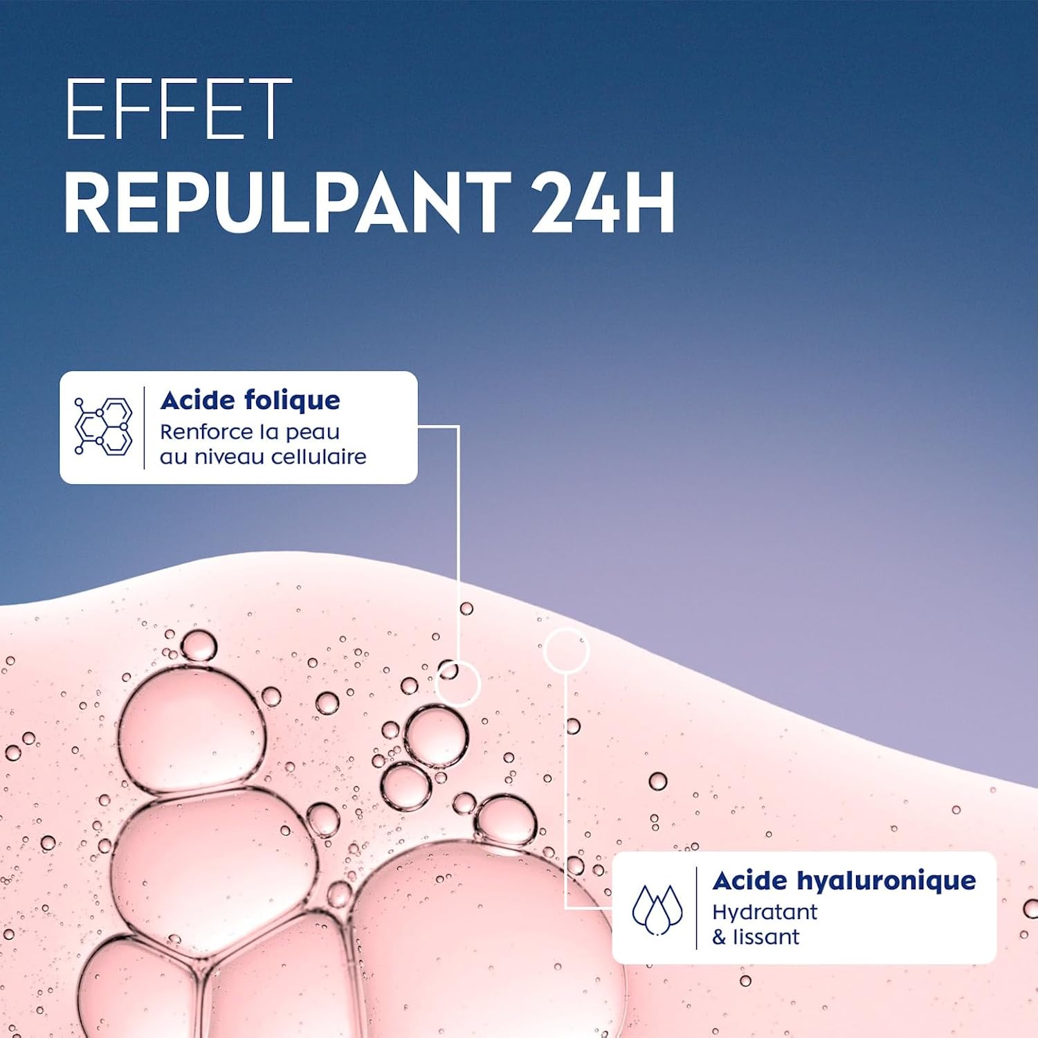 Detalle de NIVEA Cellular Expert Lift – Soin contour des yeux & lèvres anti-âge à l’acide hyaluronique, 15 ml