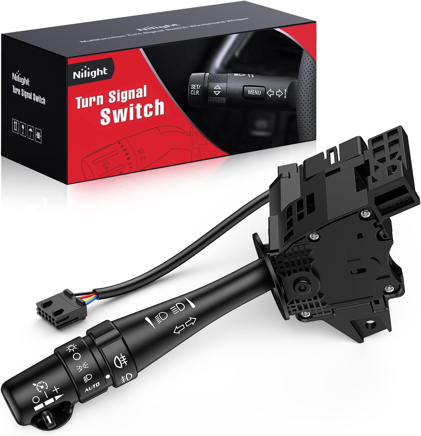 Nilight Turn Signal Switch for Cadillac CTS SRX with Fog Lights
