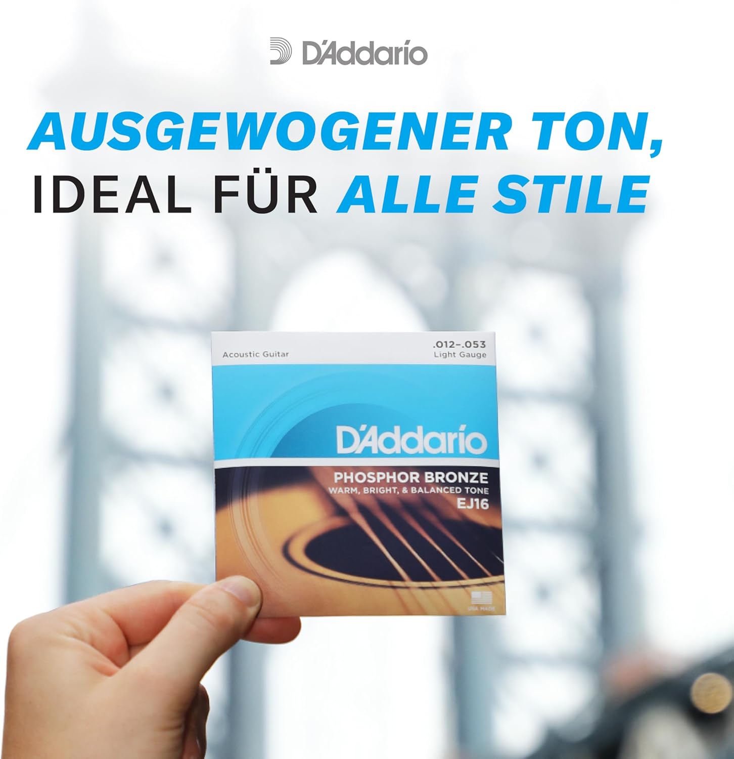 Thumbnail 2 de D'Addario EJ15 Phosphorbronze Saiten 10-47