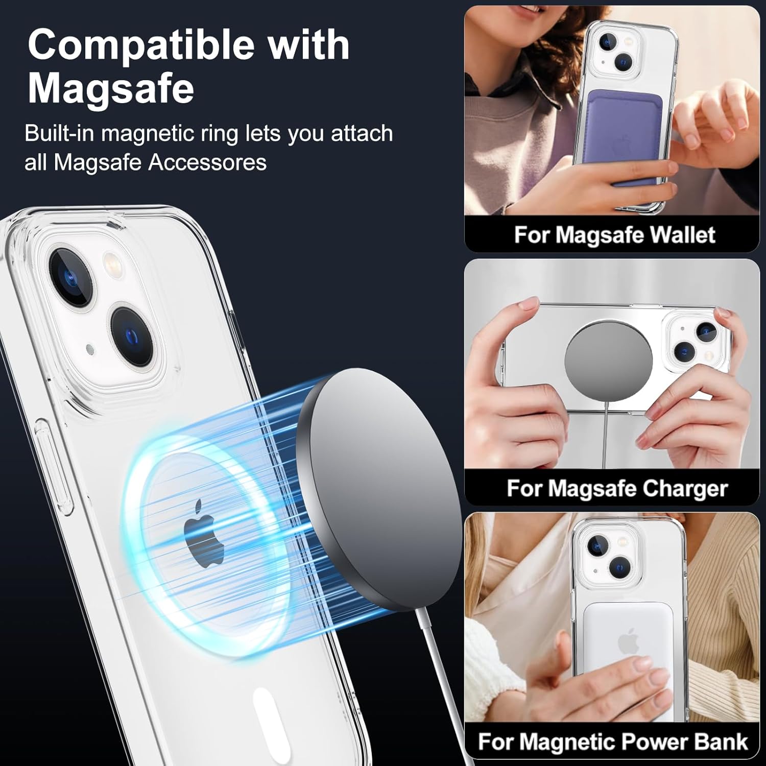 Thumbnail 2 de XTCASE Coque iPhone 15 Magnétique