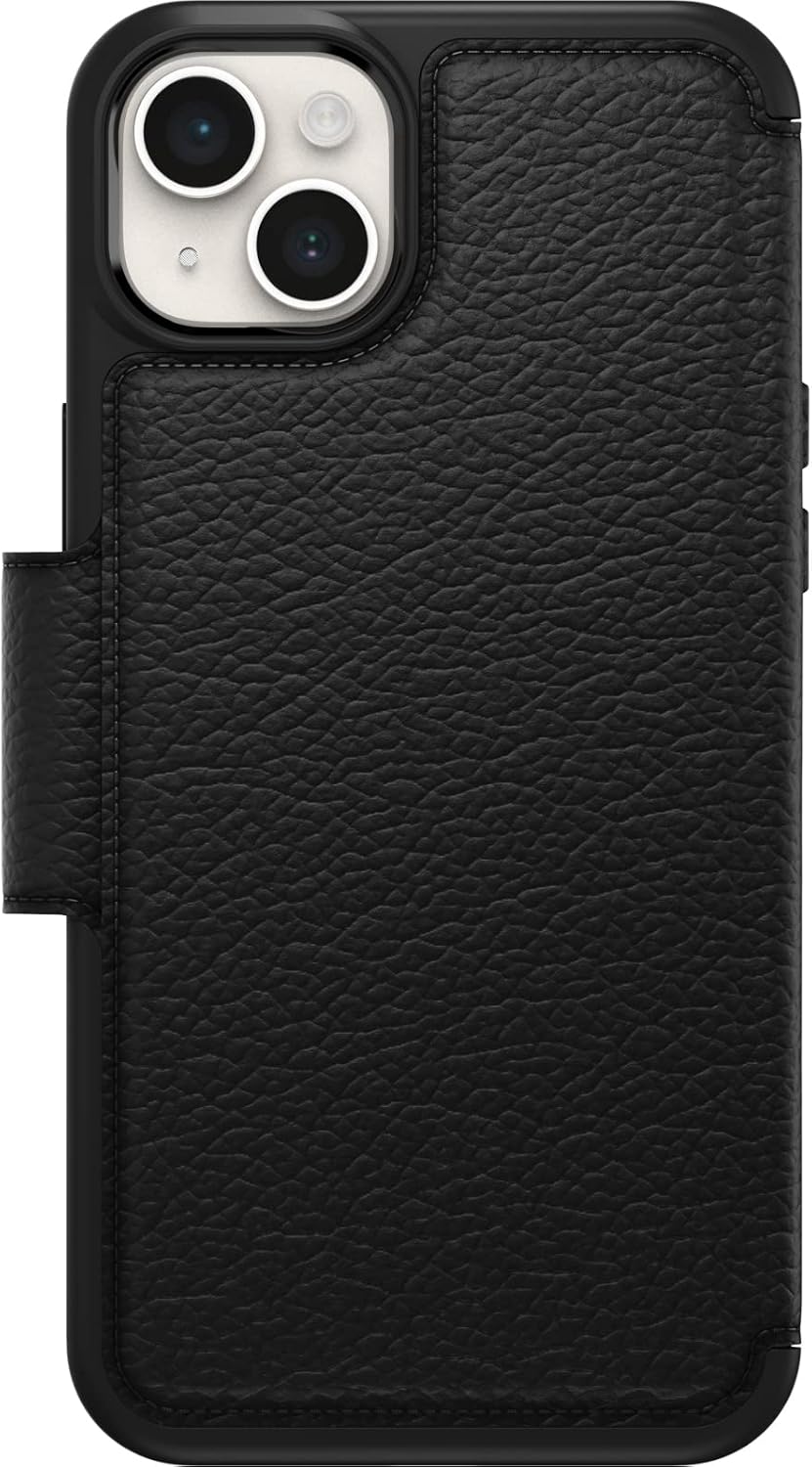 Detalle 2 de OtterBox Strada per iPhone 14 Plus – custodia a libro in vera pelle, 2 slot e protezione 360°