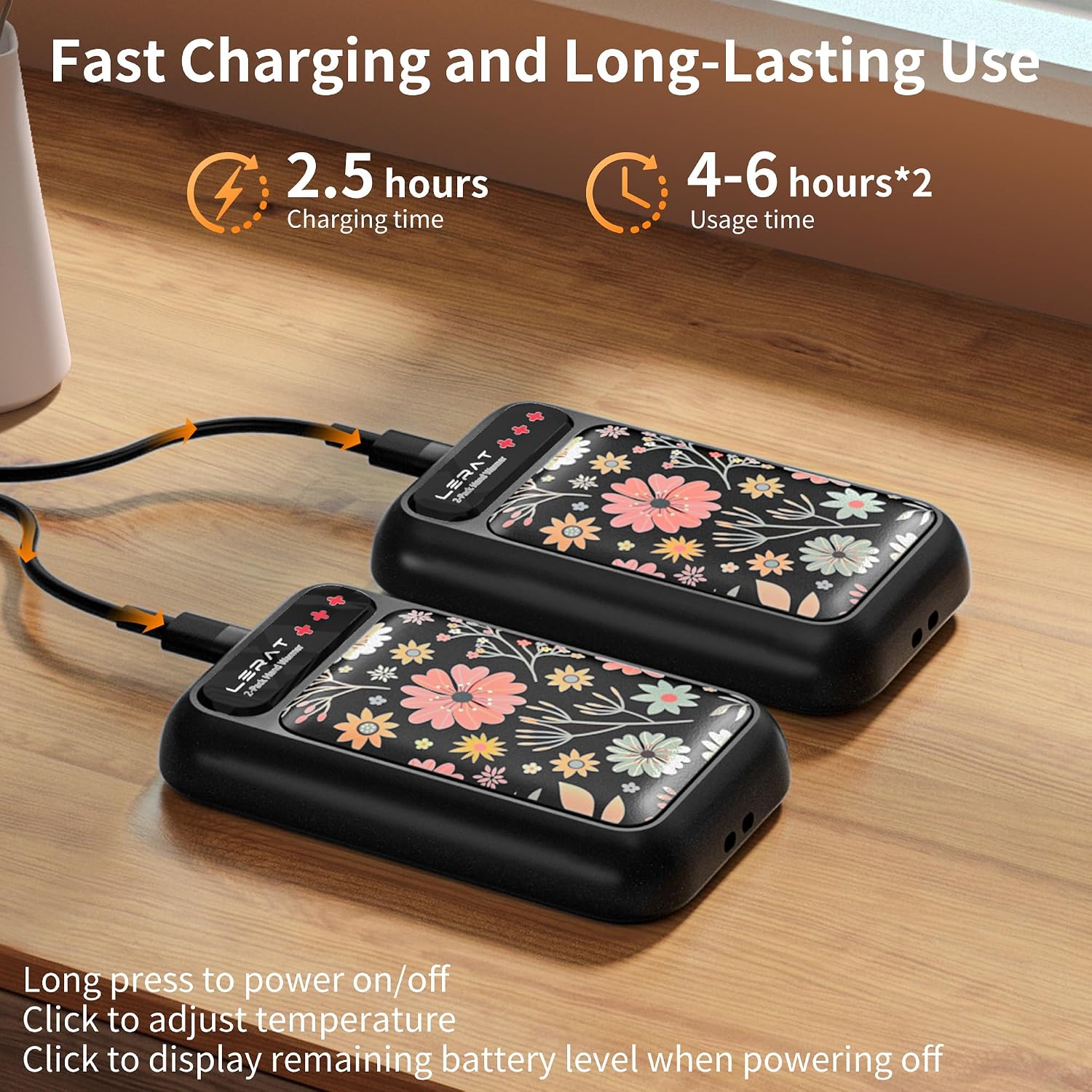Thumbnail 6 de Lerat M357 Rechargeable Hand Warmers, 2-Pack with 3 Heat Settings