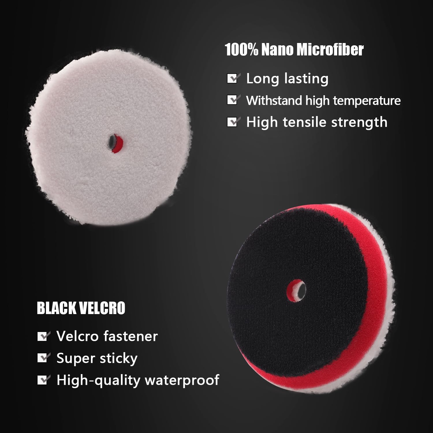 Thumbnail 6 de SPTA Tampone di lucidatura 9Pcs 80 mm con adattatore M14: kit professionale per lucidatura e modellatura vernici