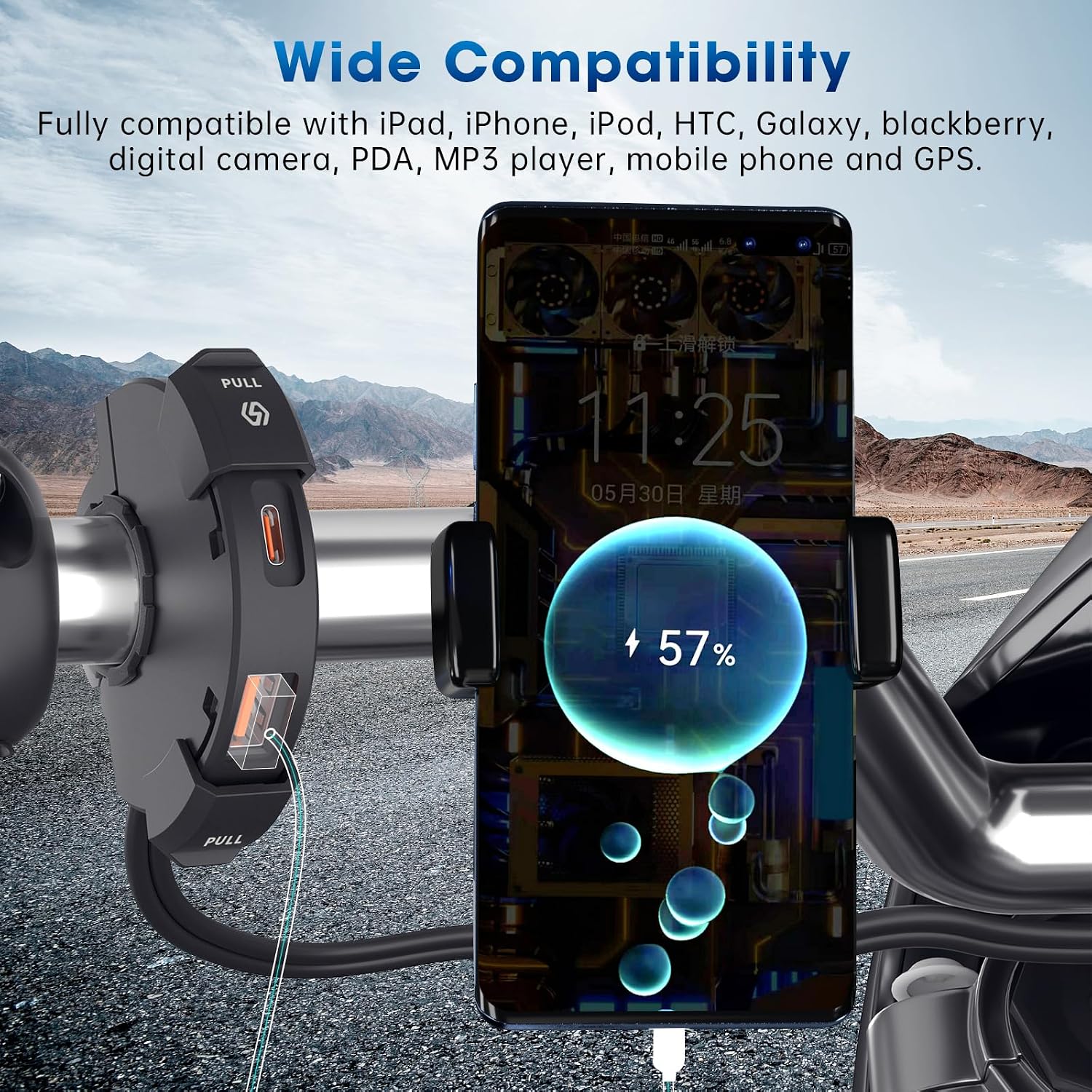Thumbnail 5 de Kriogor Motorcycle USB Charger with QC 3.0 18W & 30W Type-C Port – IP65 Waterproof & Dustproof