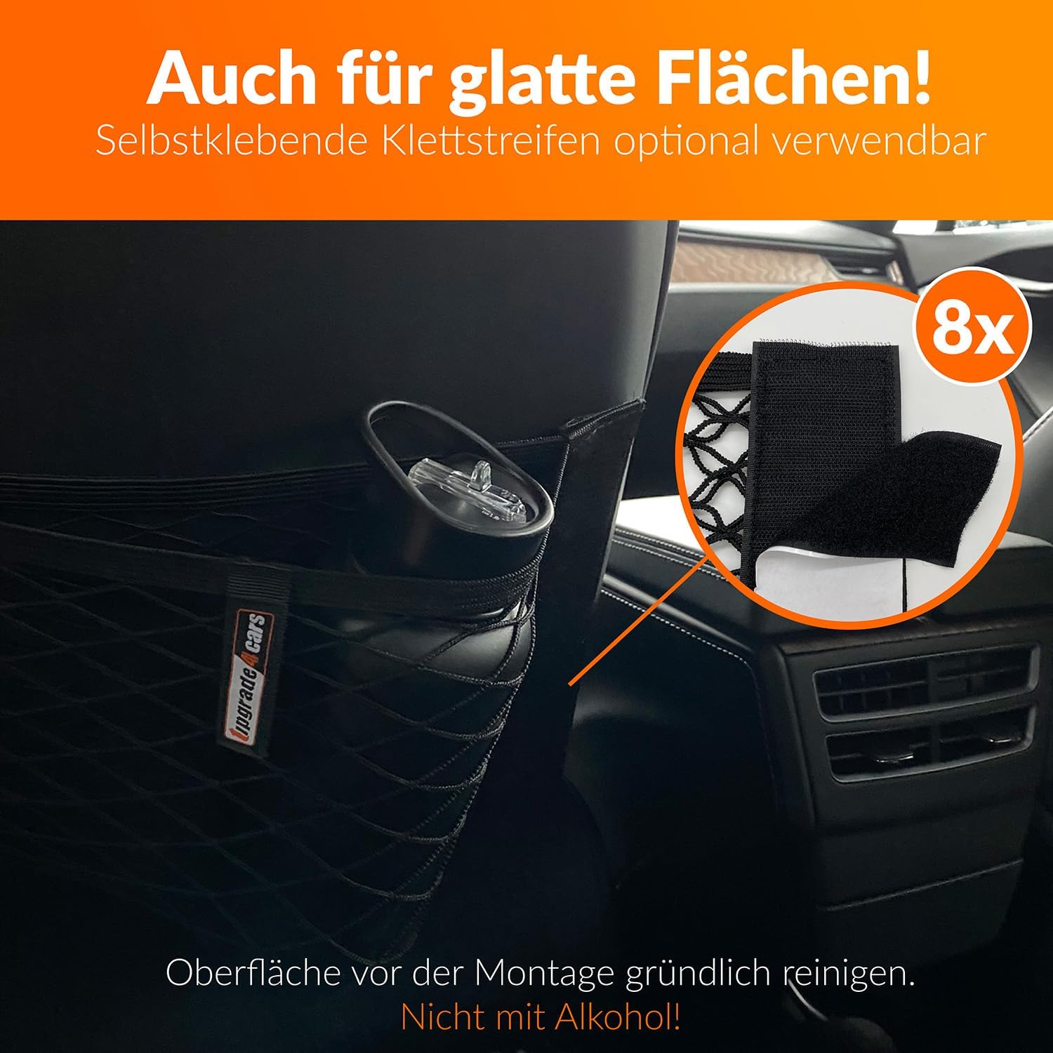 Thumbnail 4 de Upgrade4cars Kofferraum Netztasche Klett 40x25 cm