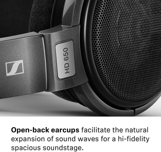 Thumbnail 6 de Sennheiser HD 650 Open-Back Dynamic Headphones, 300 Ohm, 42 mm Drivers