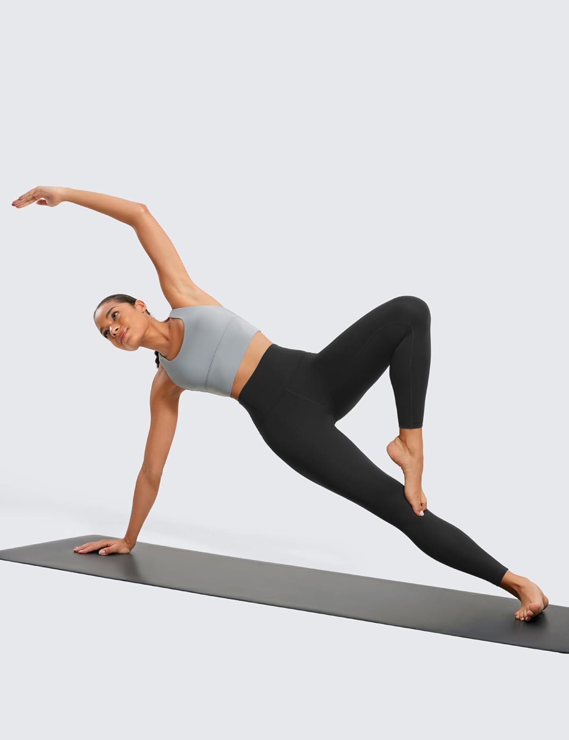 Detalle de CRZ YOGA Butterluxe Damen Sportleggings mit 64 cm High Waist (blickdicht, 7/8)