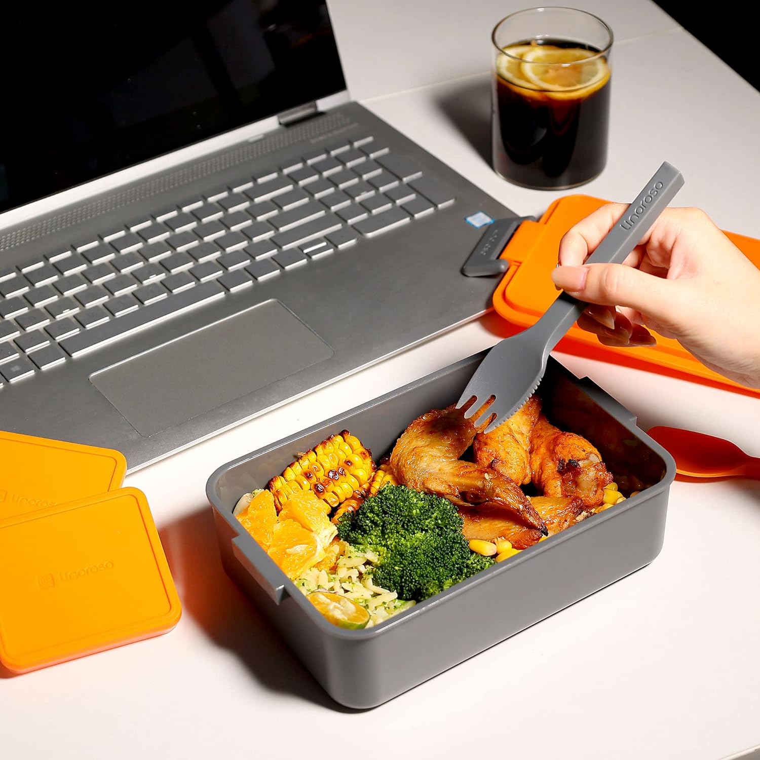 Thumbnail 3 de linoroso Lava Orange Bento lunch box 2226 ml