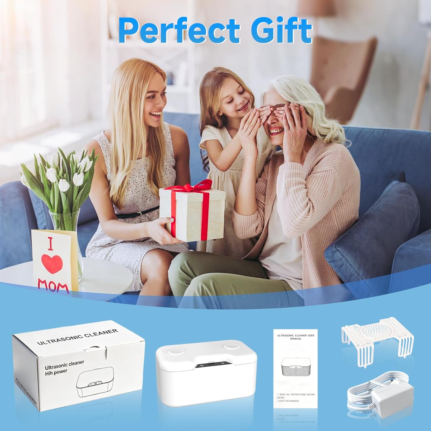 Thumbnail 6 de 500ml Ultrasonic Retainer Cleaner with UV | 45kHz Digital Display
